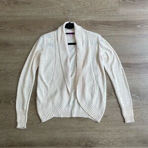LILLY PULITZER Cream Amalie Cardigan Size Small